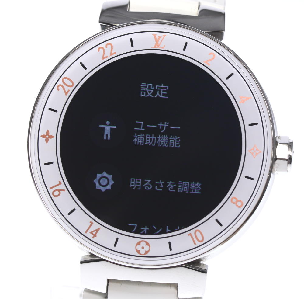 楽天市場 美品 Louis Vuitton ルイ ヴィトン タンブール ホライゾン スマートウォッチ Qa00 0 クォーツ メンズ 中古 Ev05 Closer