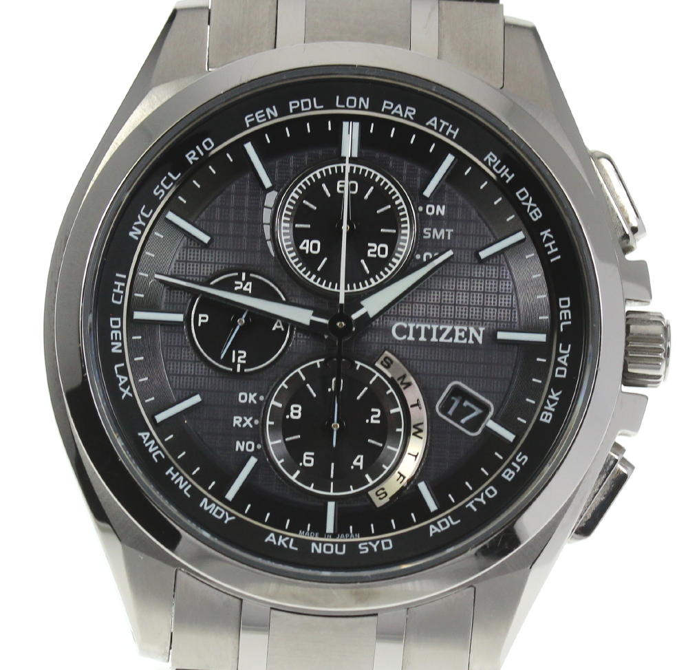 国内発送 Citizen シチズン メンズ 箱 保 中古 ソーラー電波 At8040 57e エコドライブ ダイレクトフライト アテッサ Www Bokenjima Jp