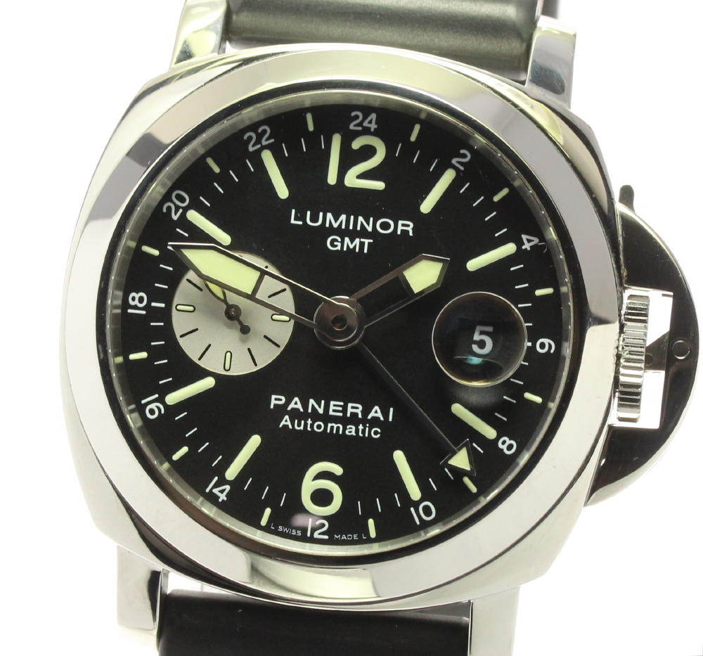 60 Off B Panerai パネライ ルミノール Gmt スモールセコンド デイト Pam000 自動巻き メンズ B 高い素材 Lasaletteofenfield Org