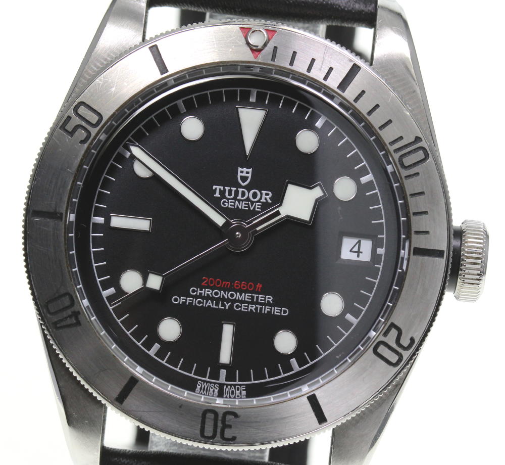決算特価商品 メンズ腕時計 ブラックベイスチール Tudor チュードル メンズ 中古 自動巻き Www Wbnt Com