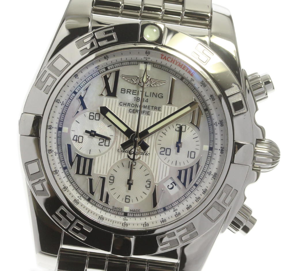 楽天市場 良品 保証書付 Breitling ブライトリング クロノマット 44 クロノグラフ Ab0110 自動巻き メンズ 中古 Closer