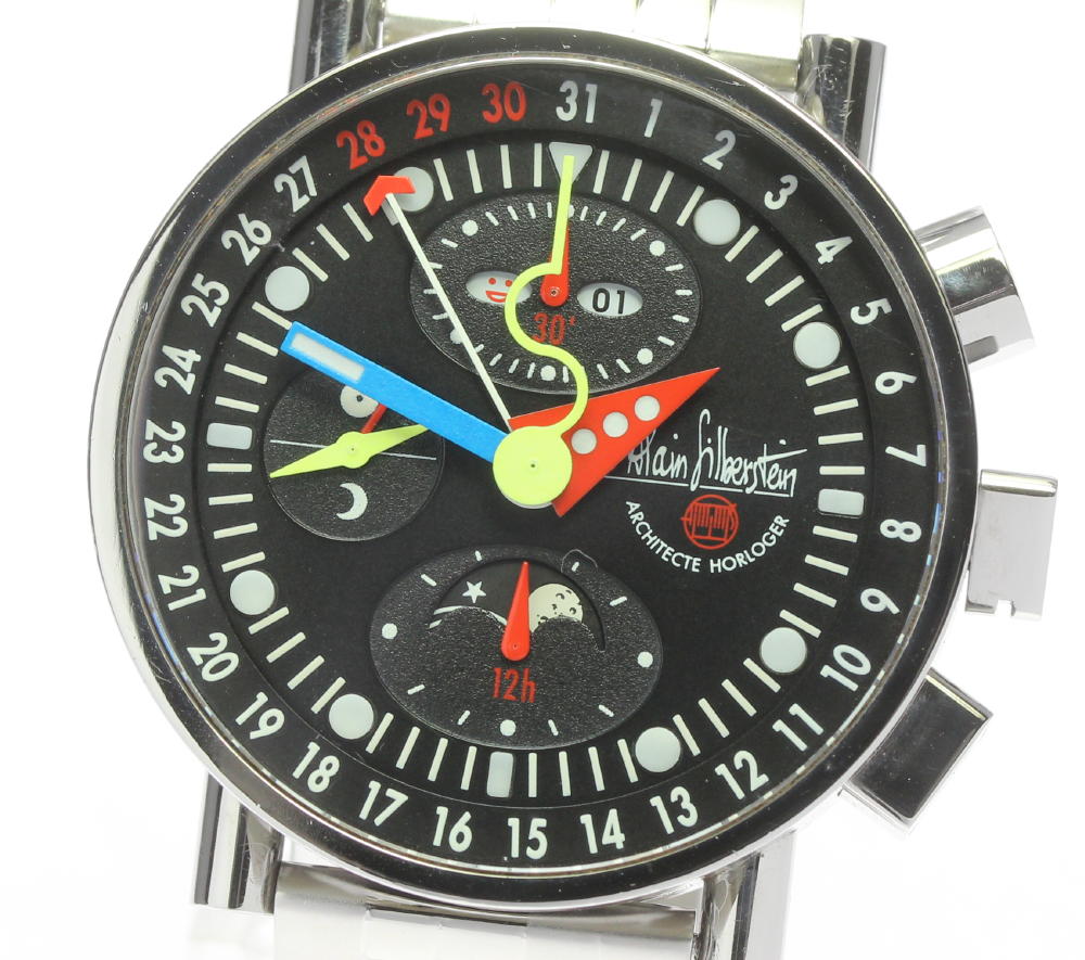 Alain Silberstein アラン シルベスタイン クロノバウハウス 999本限定 7751 自動巻き メンズ 中古 Bilalshahrour Fr