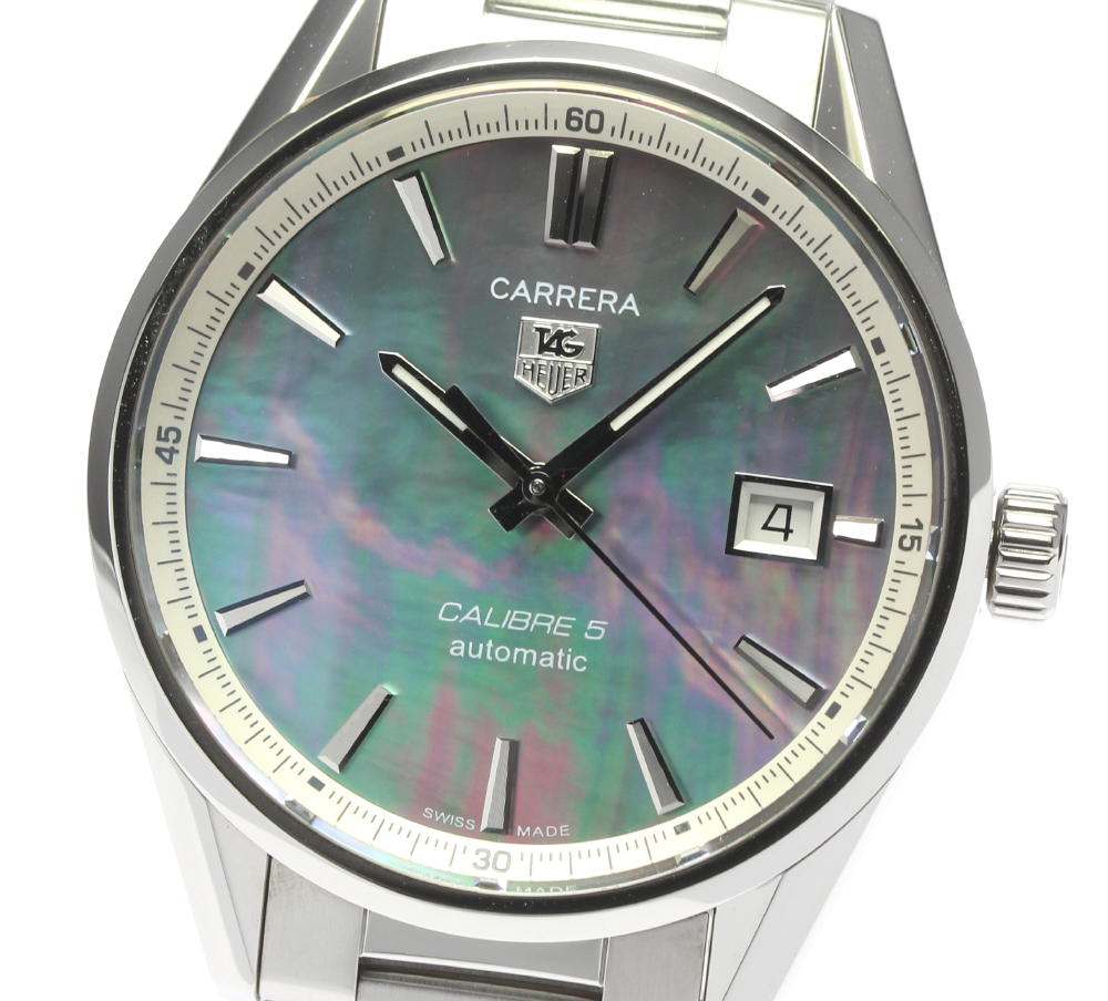 保証書付き Heuer タグホイヤー カレラ キャリバー5 War211g 自動巻き メンズ 中古 Bilalshahrour Fr