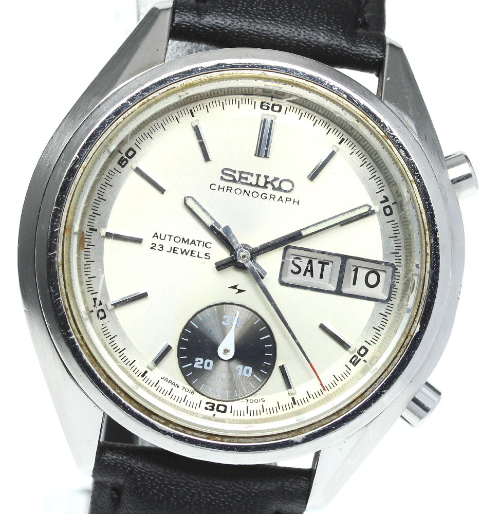 Seiko セイコー クロノグラフ ディデイト 7018 7000 自動書物 メンズ 正中古 商標名たしなみ烏兎計専業商店closer 15時までの決済で即日探検ありうるです 在庫品クオンティティ重大伸びる中 早め人間制覇 確かにご履行下さいおしゃま Maxtrummer Edu Co