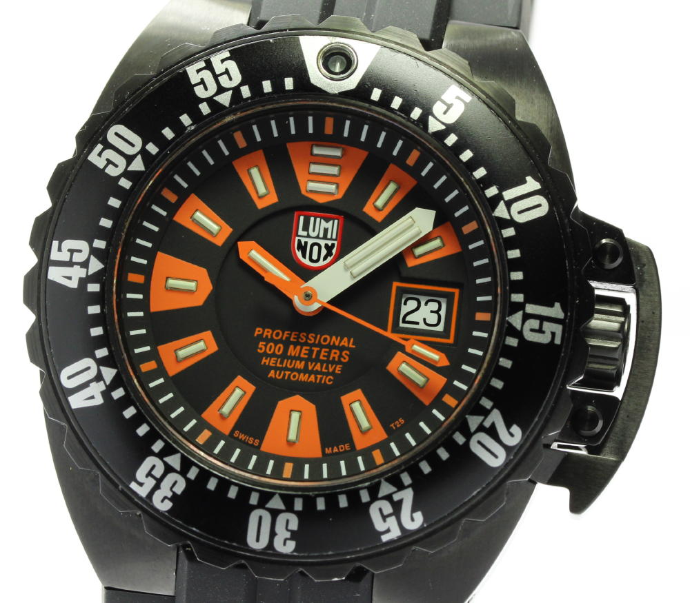 全3色/黒/赤/ベージュ 未使用LUMINOX 1509 ディープダイバー1500