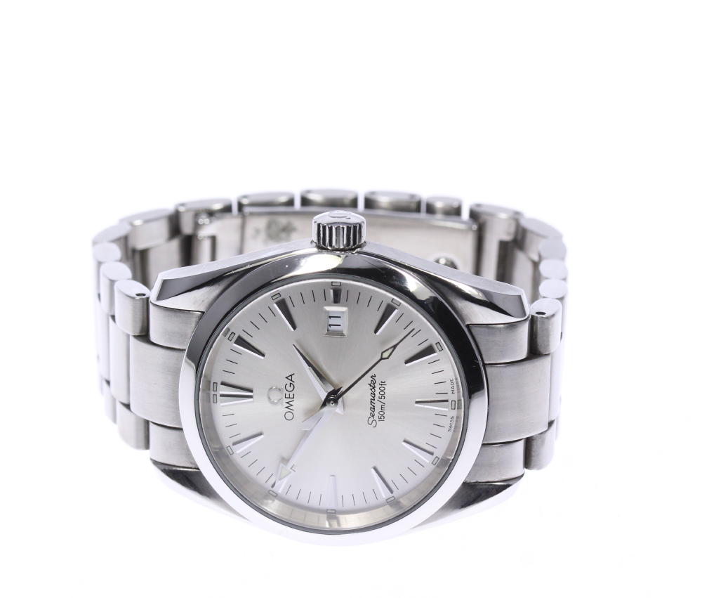 Omega オメガ シーマスター アクアテラ デイト 2518 30 クォーツ ボーイズ 中古 Mozago Com Omega オメガ シーマスター アクアテラ デイト 2518 30 クォーツ ボーイズ 中古 Mozago Com