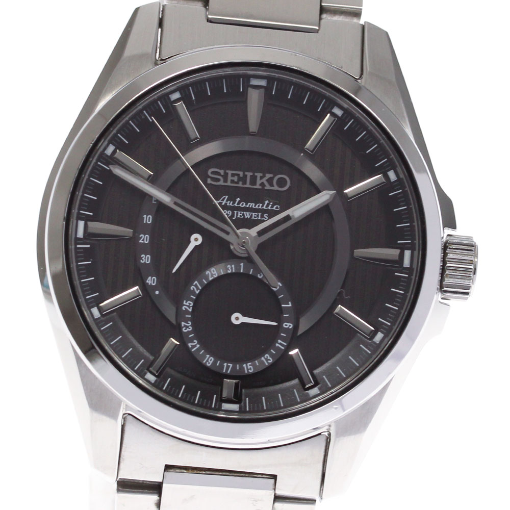 Seiko セイコー プレサージュ 力学的 パワー控え 6r27 00d0 Sarw009 自動一巻 メンズ 匣 保 中古 Bestglycol Com