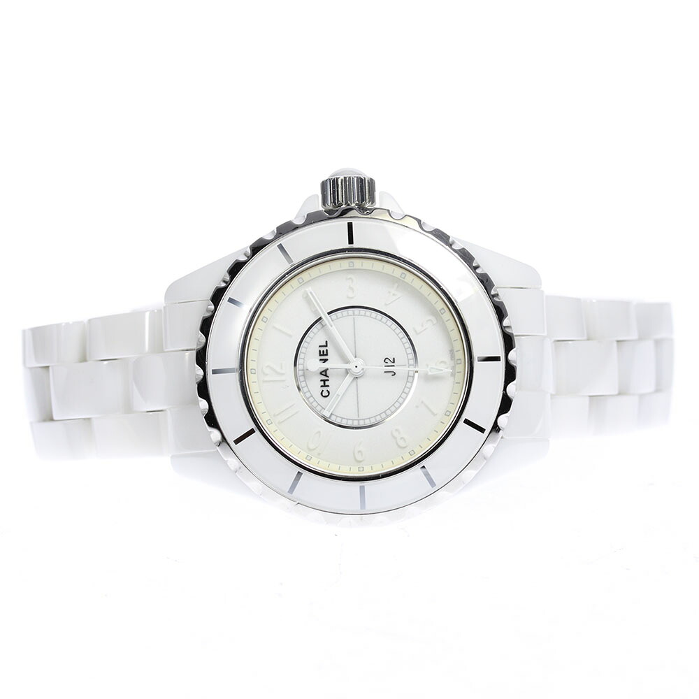 保証書【CHANEL】シャネル J12 白セラミック 33ミリ H3442 クォーツ レディース【中古】|CLOSER