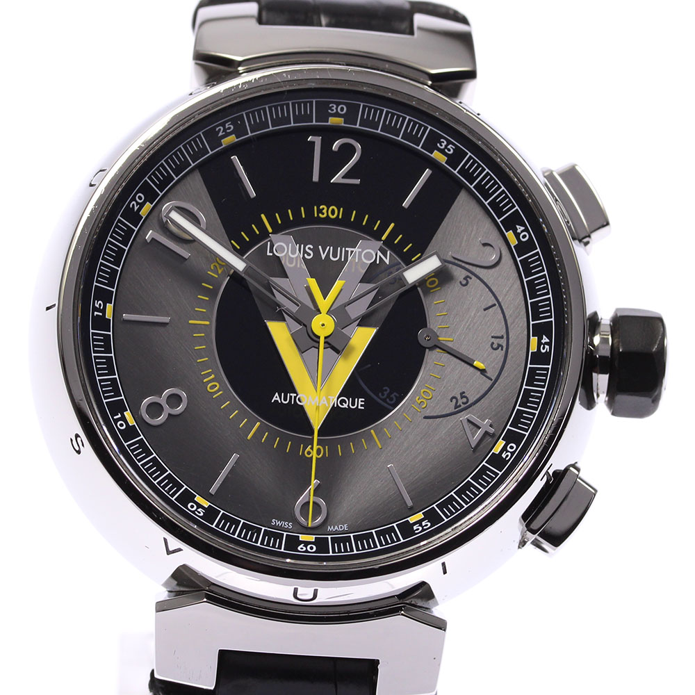 Louis Vuitton ルイ ヴィトン タンブール クロノグラフ 8本限定 自動巻き メンズ 中古 Wloczypies Pl