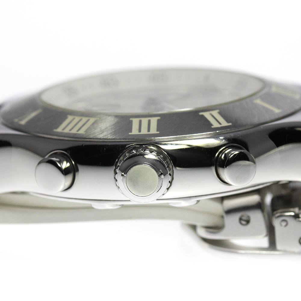 人気ショップ 中古 メンズ Wu2 クロノグラフ クロノスカフ カルティエ 腕時計 アナログ