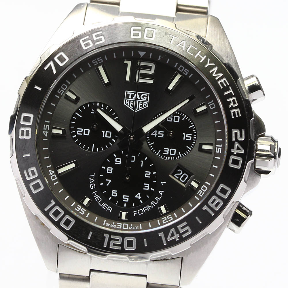 良品 箱 保証書付き Tag Heuer タグホイヤー フォーミュラ1 クロノグラフ Caz1011 クォーツ メンズ 中古 Mybluehotel Com Br