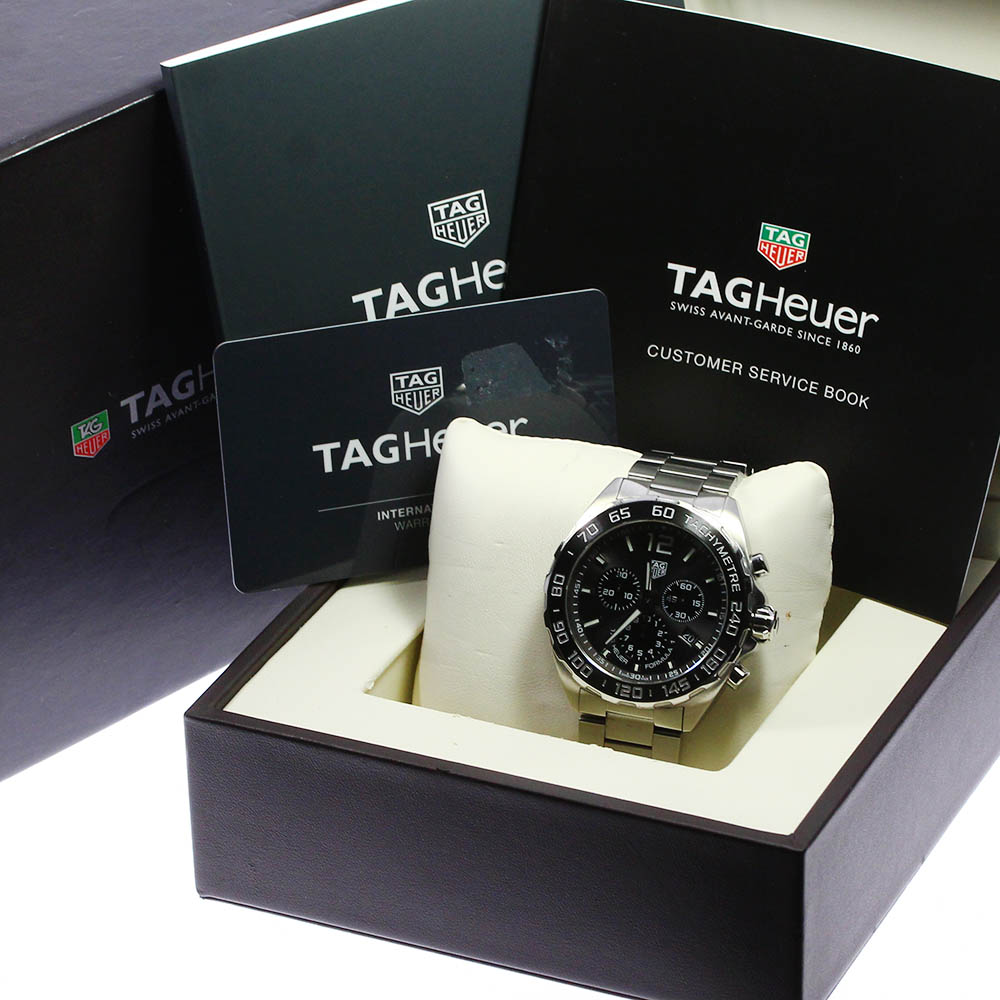 良品 箱 保証書付き Tag Heuer タグホイヤー フォーミュラ1 クロノグラフ Caz1011 クォーツ メンズ 中古 Mybluehotel Com Br