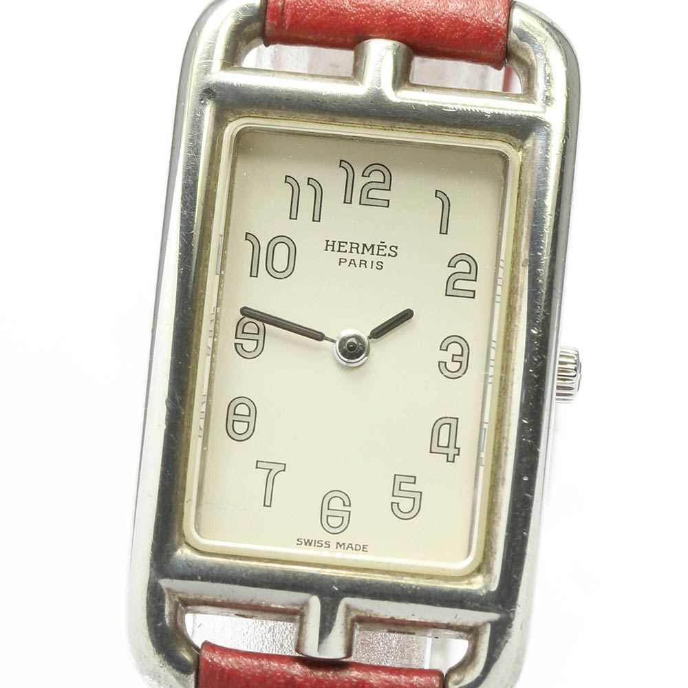 ライトニングボルト エルメス HERMES 腕時計 ナンタケット Ｓ ＳＳ 