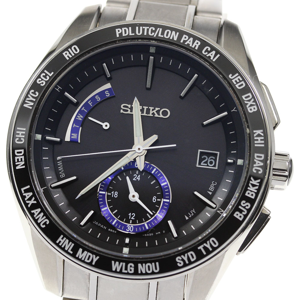 楽天市場】【SEIKO】セイコー ブライツ エグゼクティブライン クロノグラフ SAGA113/8B54-0AK0 ソーラー電波 メンズ【中古】 :  CLOSER