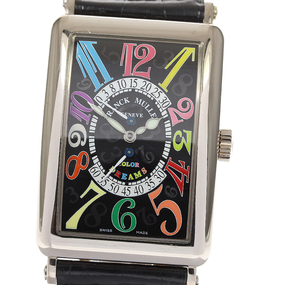 ベルト訳あり☆【FRANCK MULLER】フランクミュラー ロングアイランド カラードリーム K18WG レトログラード 1100DSR 自動巻き メンズ【中古】