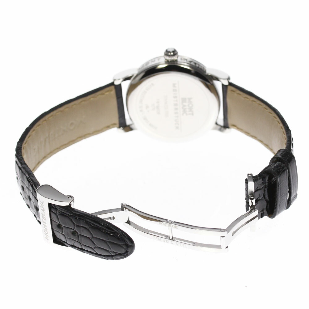☆美品【MONTBLANC】モンブランマイスターシュティック10Pダイヤベゼル7079クォーツレディース_701948【中古】