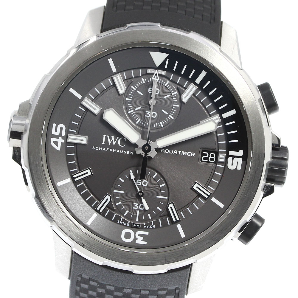 ★保証書付き【IWC SCHAFFHAUSEN】IWC アクアタイマー シャーク クロノグラフ デイト IW379506 自動巻き メンズ_732318【中古】