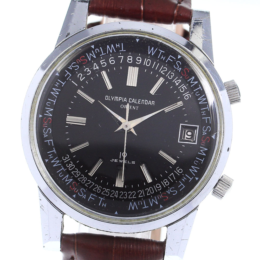 オリエント ORIENT オリンピアカレンダー デイト 手巻き メンズ _756119【ev15】【中古】｜CLOSER 42,421円