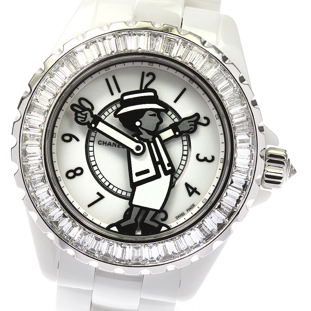 楽天市場】☆良品 【CHANEL】シャネル J12 ベゼルアフターダイヤ