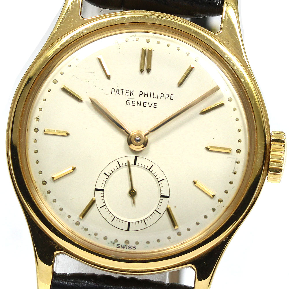 パテックフィリップ PATEK PHILIPPE 革ベルト ラグ幅21/16mm ブラウン