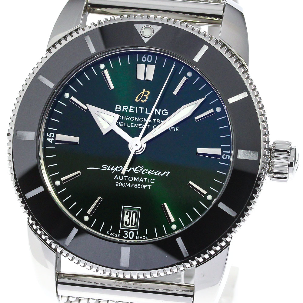 Ab2010 【楽天市場】ブライトリング BREITLING AB2010 スーパーオーシャン ヘリテージII デイト 自動巻き メンズ 美品 ...