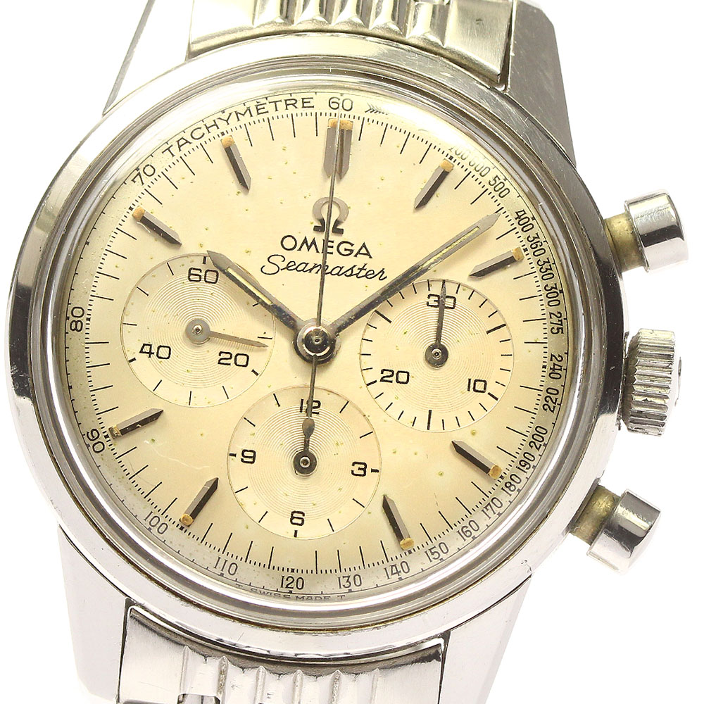 楽天市場】【OMEGA】オメガ ヴィンテージ シーマスター クロノグラフ cal.321 ライスブレス ref105.005-65 手巻き メンズ_ 713543【ev20】【中古】 : CLOSER