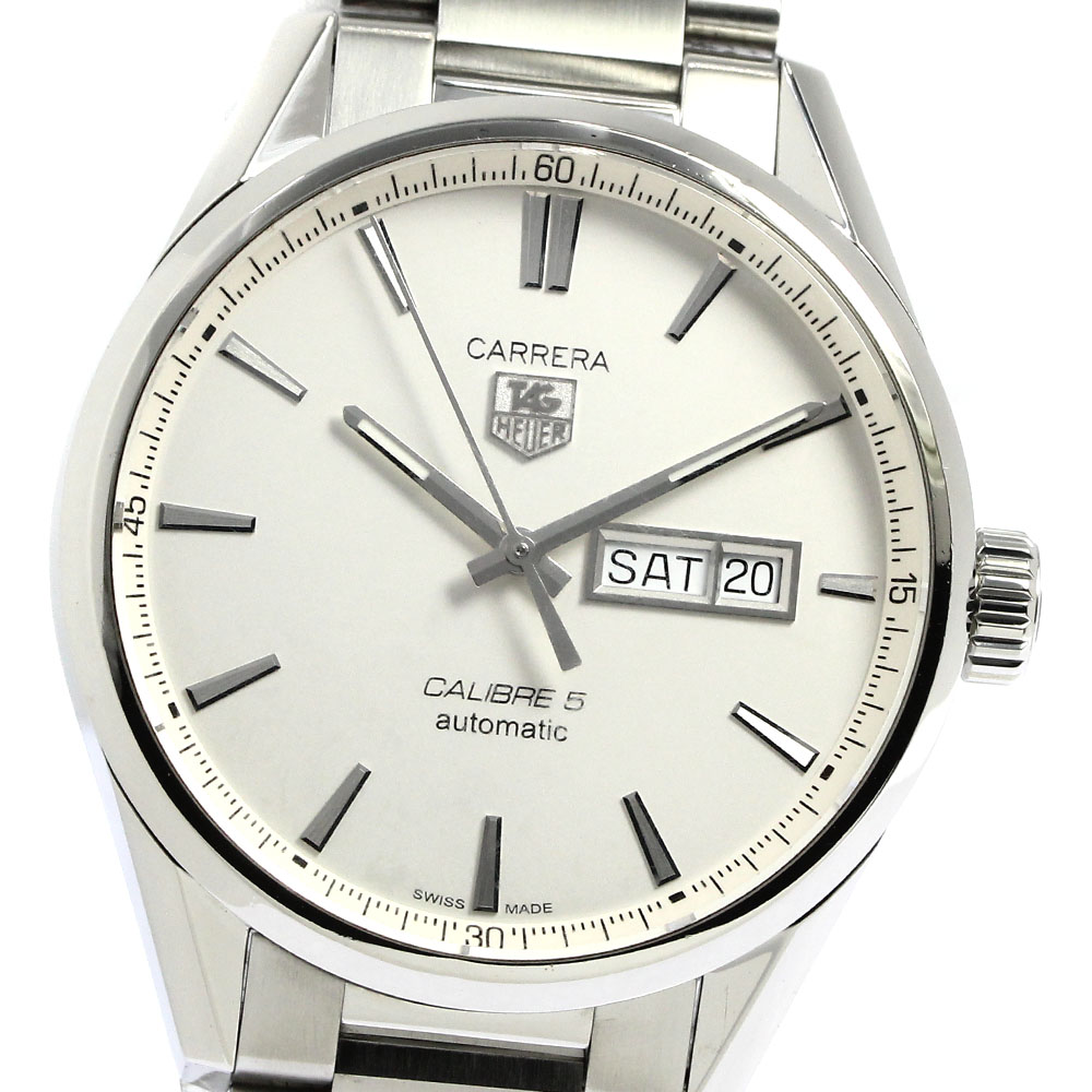 【楽天市場】タグホイヤー TAG HEUER WAR201B-0 カレラ キャリバー5 デイデイト 自動巻き メンズ _776299【中古 ...