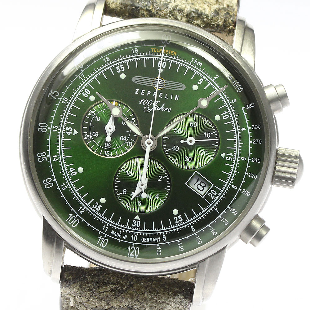 ツェッペリン 腕時計 100周年記念モデル クォーツ 中古品 (36055) 100 YEARS ZEPPELIN JAPAN LIMITED CHRONOGRAPH｜BRACELET