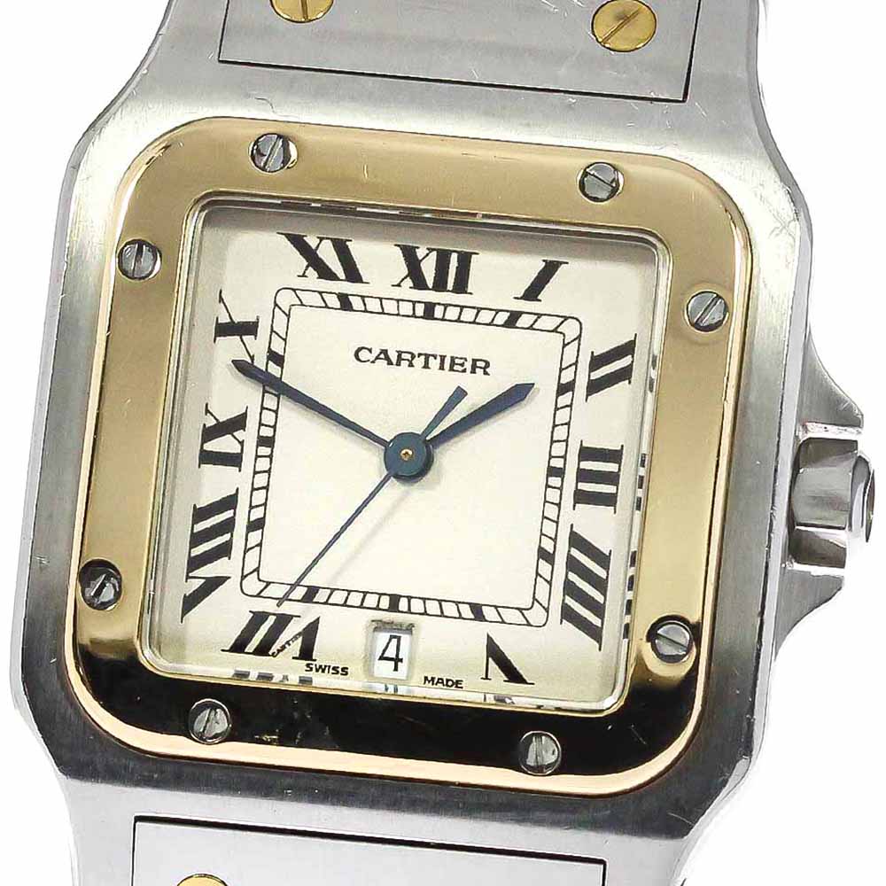 【楽天市場】訳あり カルティエ Cartier W20011c4 サントスガルベ Lm Ygコンビ クォーツ メンズ 777281【中古】：closer