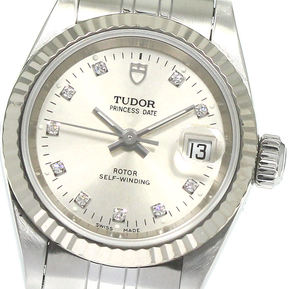 【楽天市場】チュードル TUDOR 92414 プリンセスデイト 10Pダイヤ WGベゼル cal.2671 自動巻き レディース 箱・保証書 ...
