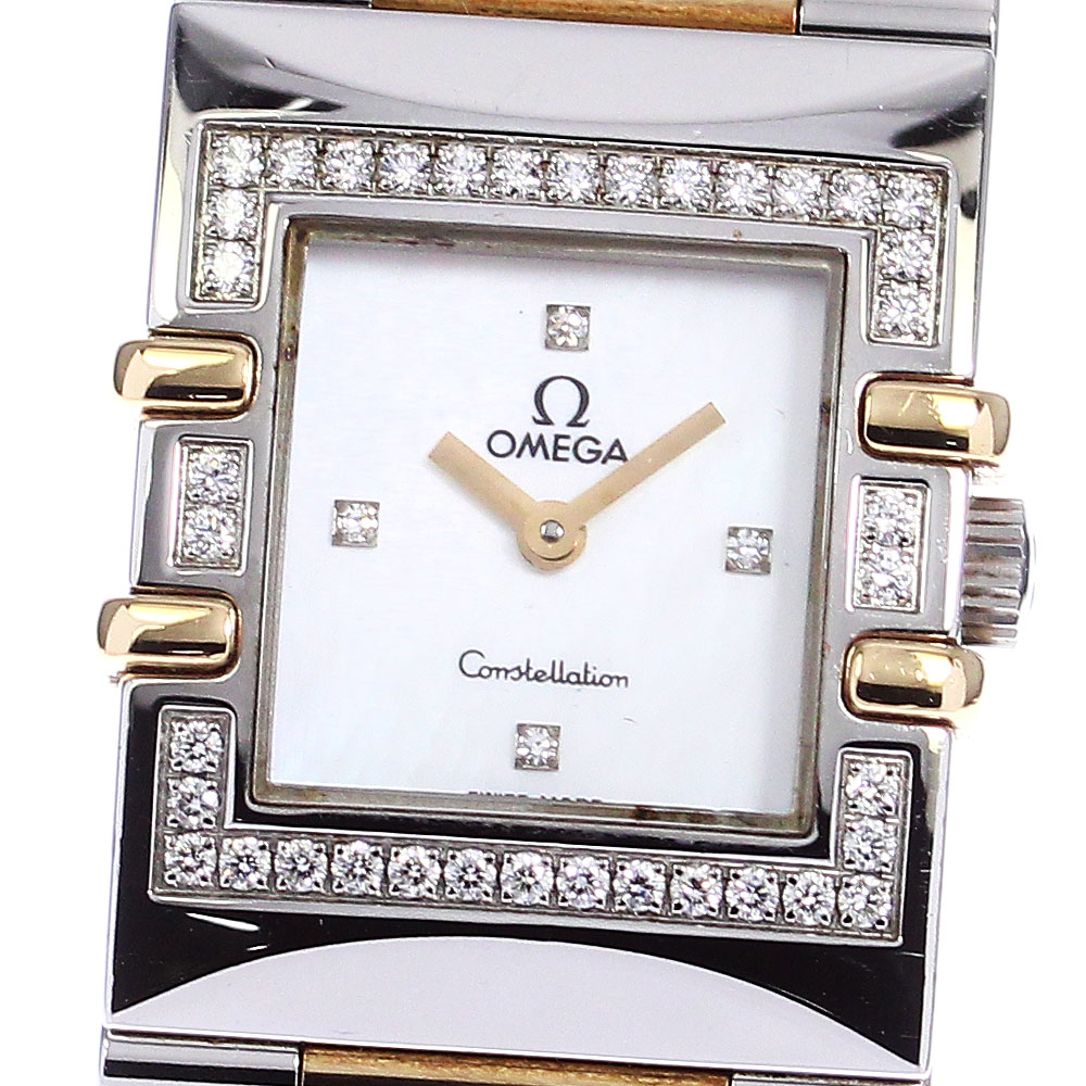 【楽天市場】オメガ OMEGA 1335.76 コンステレーション カレ ダイヤベゼル 4Pダイヤ クォーツ レディース 保証書付き ...
