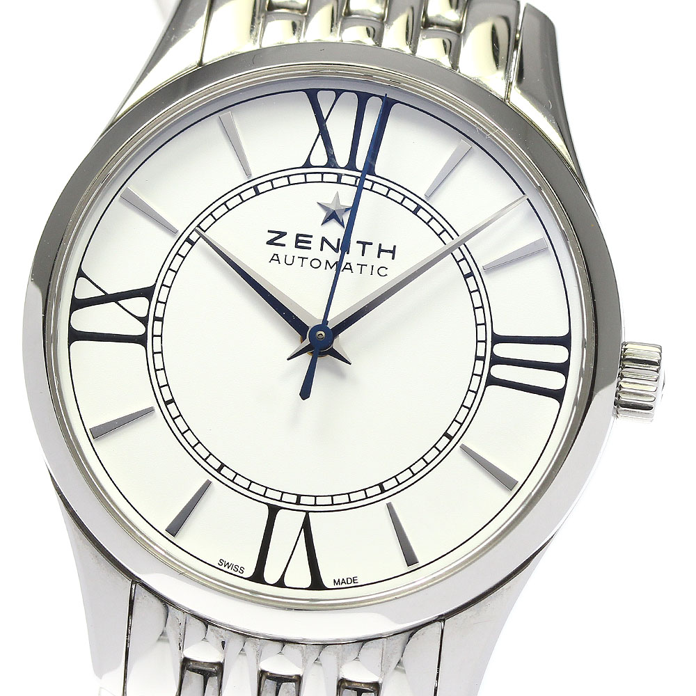 ゼニス ZENITH 03.2310.679 エリート ウルトラシンレディ 自動小銃一巻き レディース 箱・御墨付き付き添い人_793567【電子ボルト15】【中古】