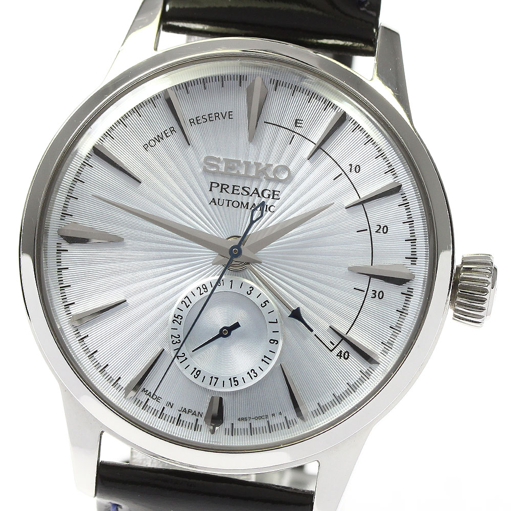 【楽天市場】セイコー SEIKO 4R57-00E0/SSA343J1 プレザージュ パワーリザーブ 自動巻き メンズ 良品 _799773 ...