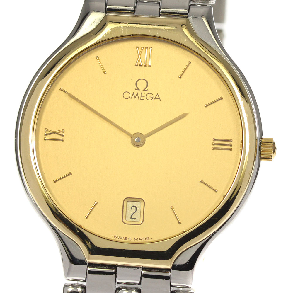 【楽天市場】オメガ OMEGA デビル YGベゼル デイト クォーツ メンズ _797436【中古】：CLOSER