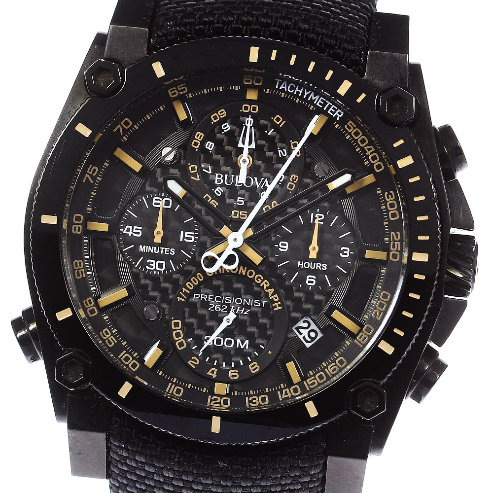 【楽天市場】ブローバ BULOVA 98B318 プレシジョニスト クロノグラフ デイト クォーツ メンズ _801305【中古】：CLOSER