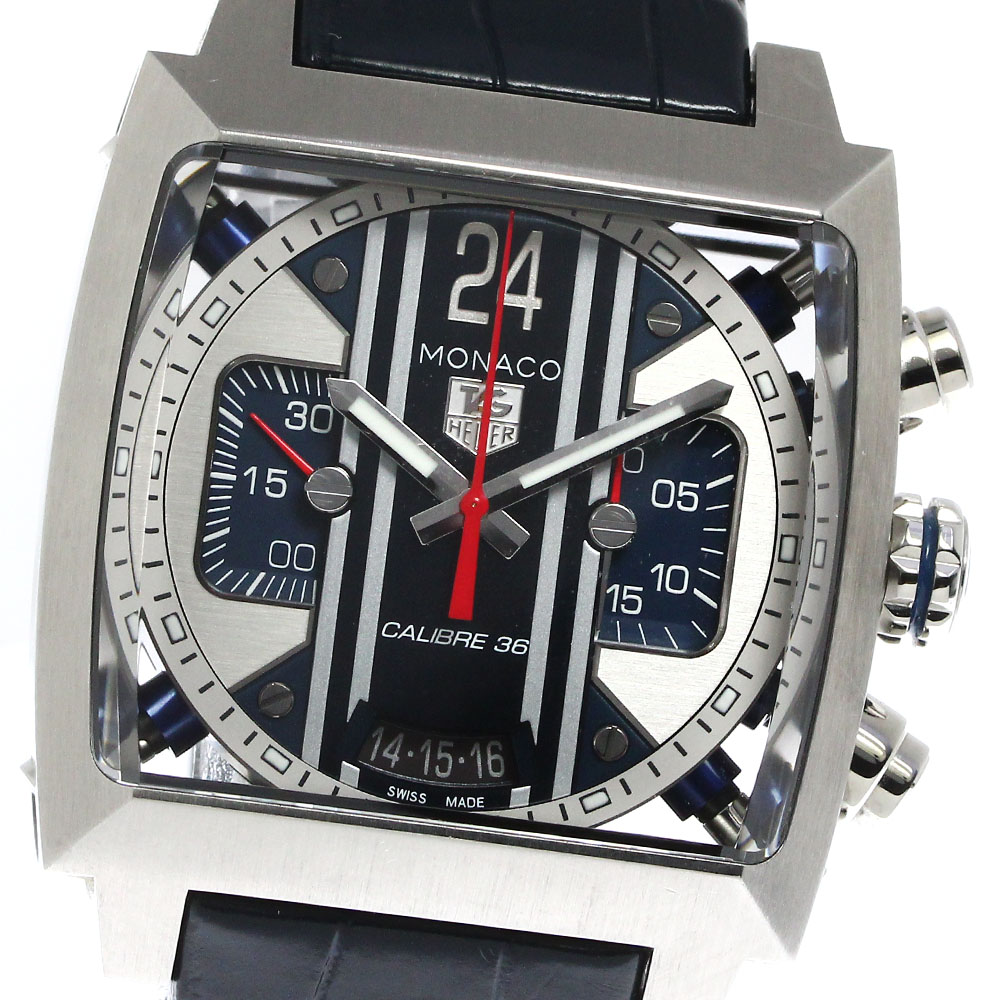 タグホイヤー TAG HEUER CAL5111 モナコ24 クロノグラフ キャリバー36 自動巻き メンズ _806308【中古】｜CLOSER
