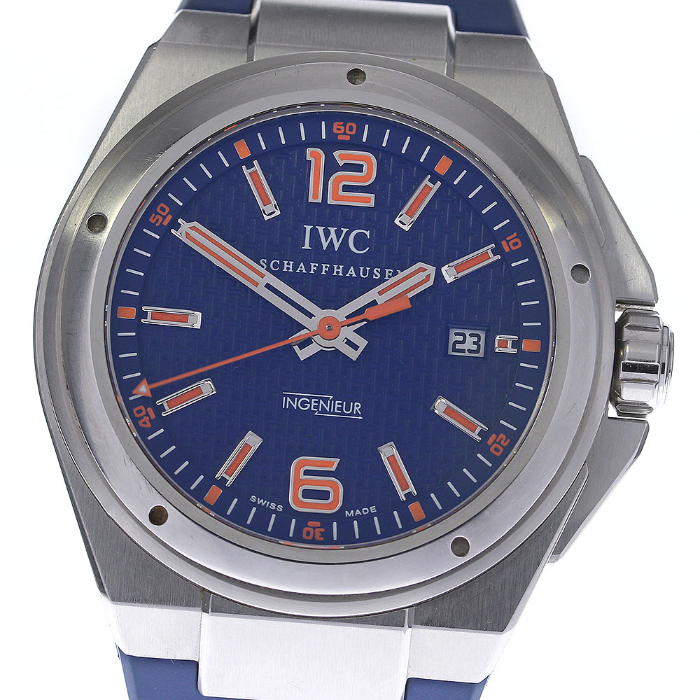 IWC IWC SCHAFFHAUSEN IW323603 インヂュニア 軍事任務地びた 自動小銃一巻き メンズ _811201【中古】 メンズ腕時計-腕時計