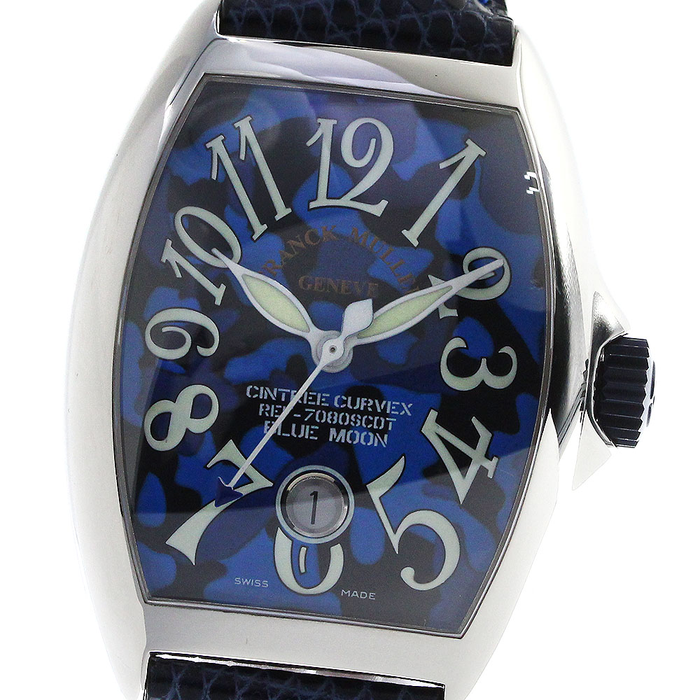 フランクミュラー FRANCK MULLER 7080SCDT トノーカーベックス ブルームーン デイト 自動巻き メンズ 良品 _811130【ev15】【中古】｜CLOSER 204,765円