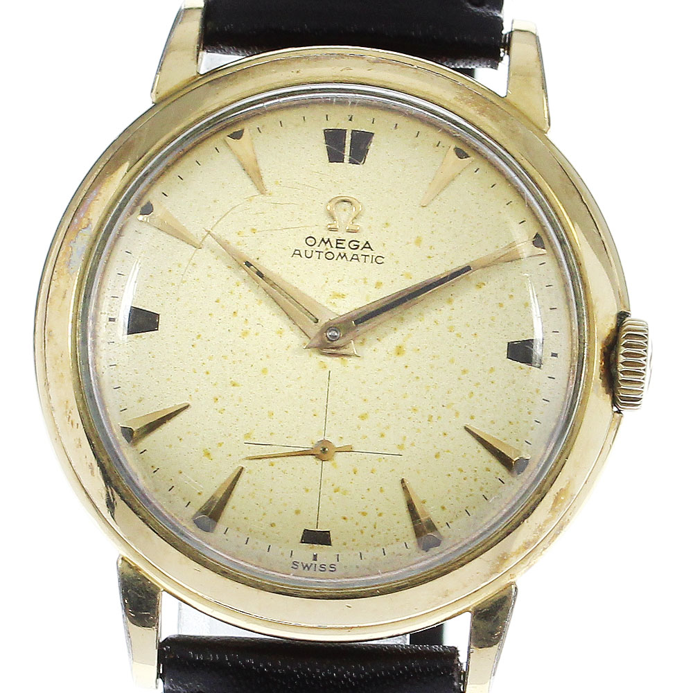 希少 K14 OMEGA オメガ 自動巻 ハーフローター ジャンク品 希少 K14 OMEGA オメガ 自動巻 ハーフローター ジャンク品