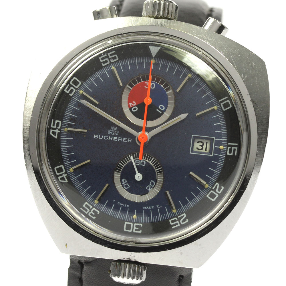ブッフェラー BUCHERER 9702 レマニア cal.3872 ブルヘッド 手巻き メンズ _801423【中古】
