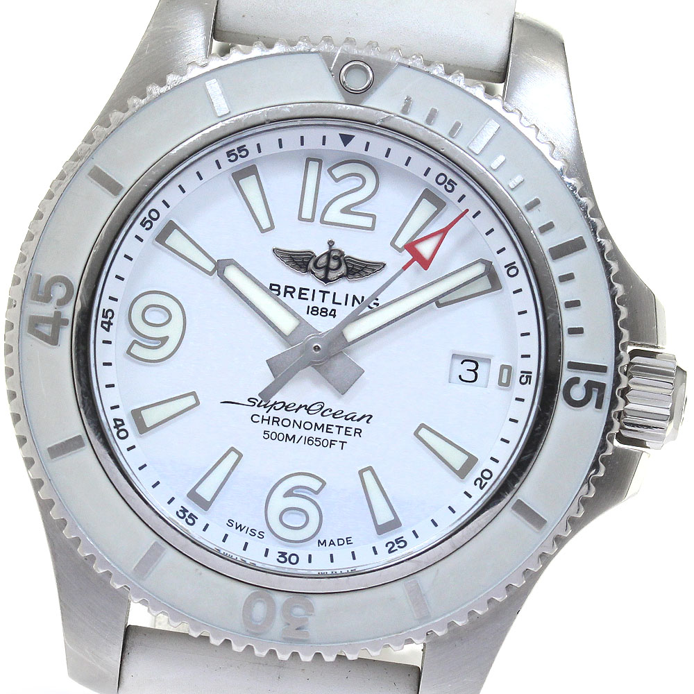 OH後未使用　　ブライトリング　　スーパーオーシャン42 A17366 A173661A1C1A1(A17366) ブルー BREITLING（ブライトリング