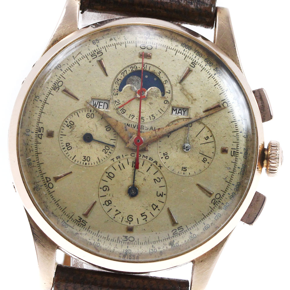 Universal Geneve ユニバーサルジュネーブ手巻き式　難 ユニバーサルジュネーブ UNIVERSAL GENEVE｜ラウンド｜手巻き