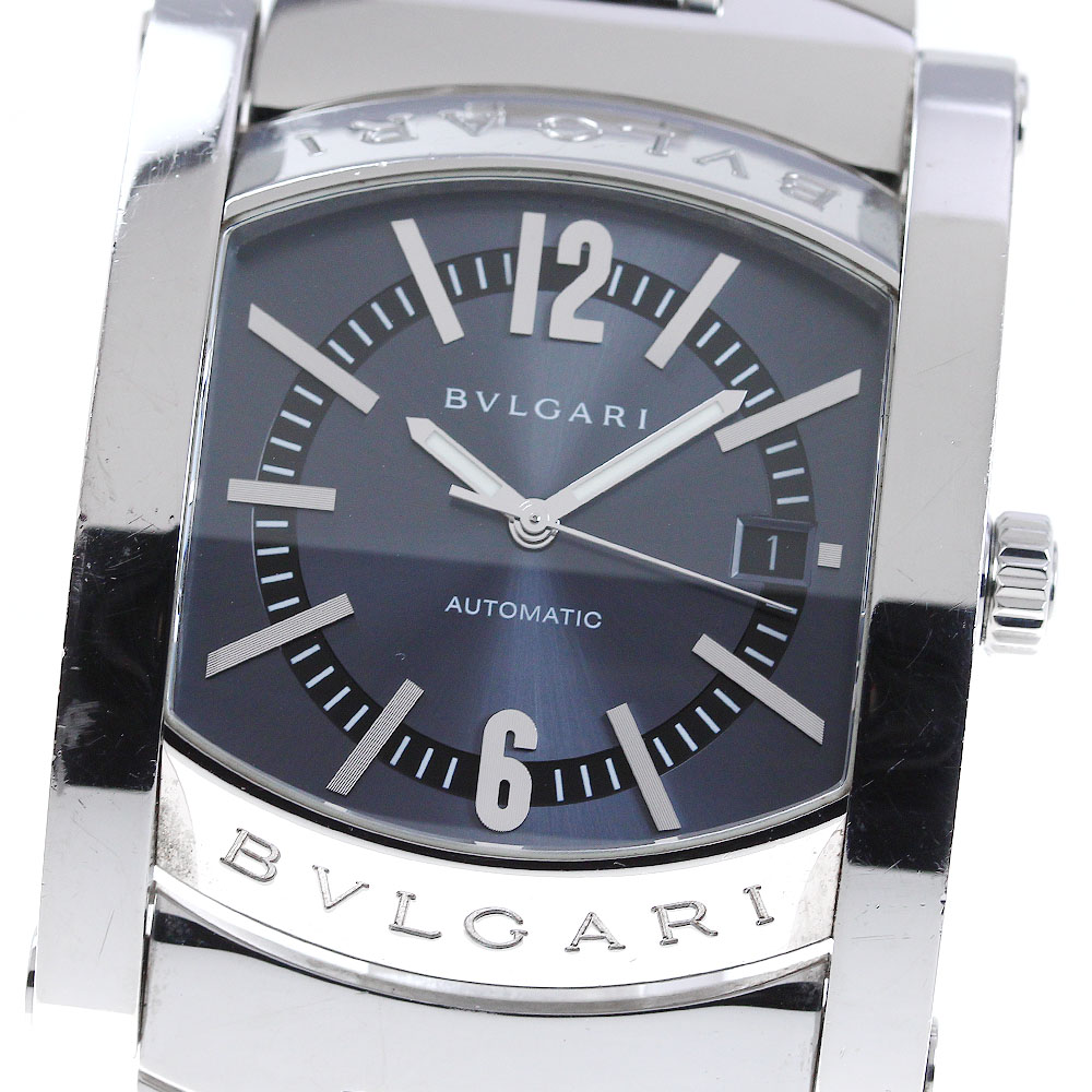 ブルガリ BVLGARI AA44S アショーマ ネイビー メンズ腕時計 自動巻 BVLGARI - ブルガリ Bvlgari AA44S アショーマ メンズウォッチ