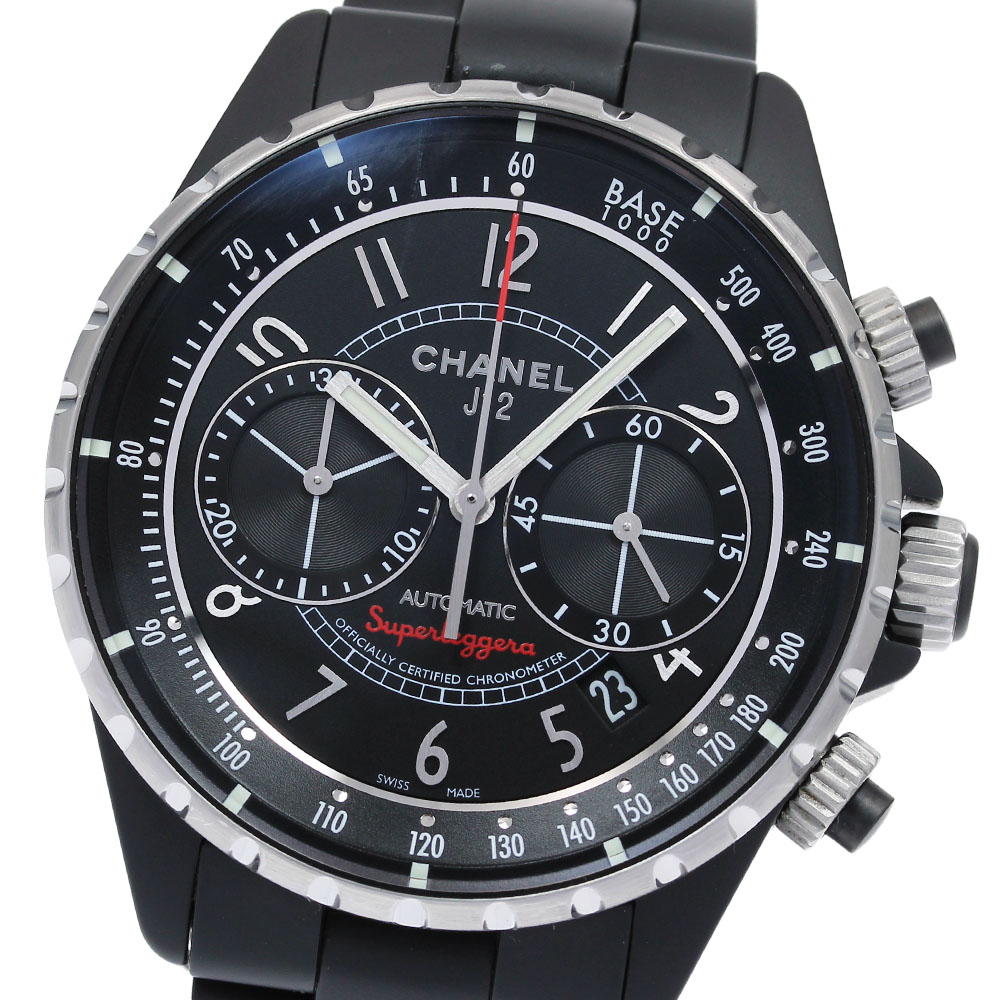 シャネル CHANEL H3409 J12 スーパーレッジェーラ クロノグラフ 自動巻き メンズ 良品 _825711【中古】 180,400円