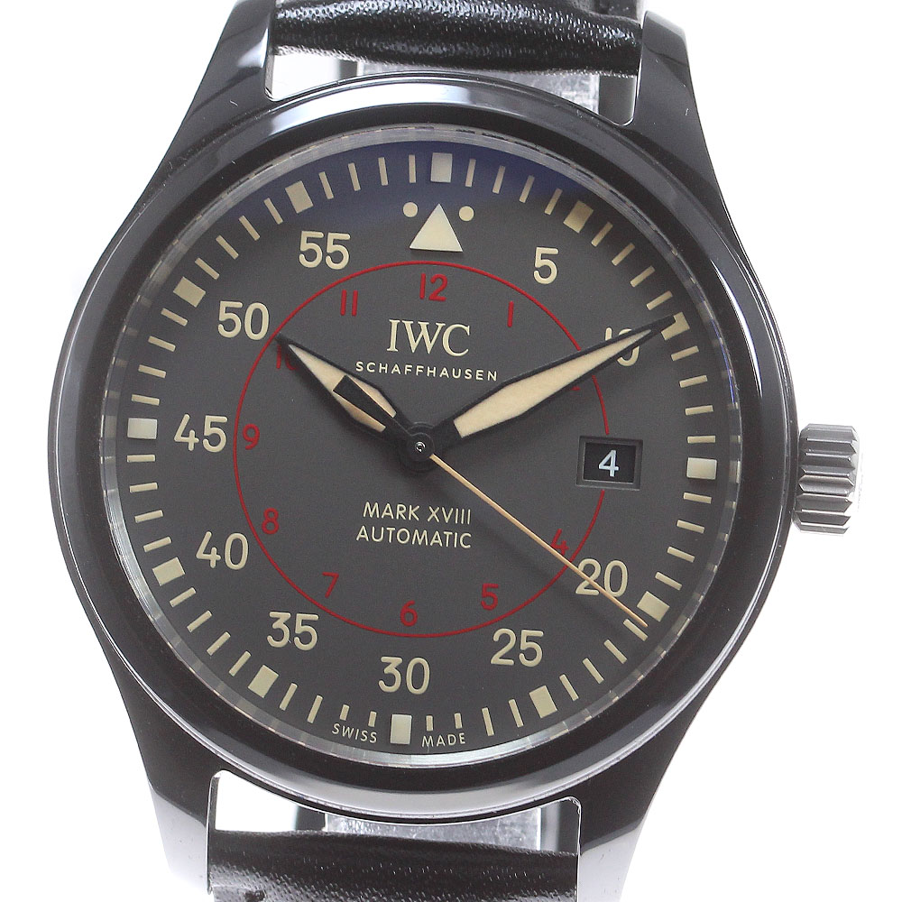 IWC IWC SCHAFFHAUSEN IW324702 パイロットウォッチ マークXV2I トップガン ミラマー デイト 自動巻き メンズ 極美品 保証書付き_826678【中古】