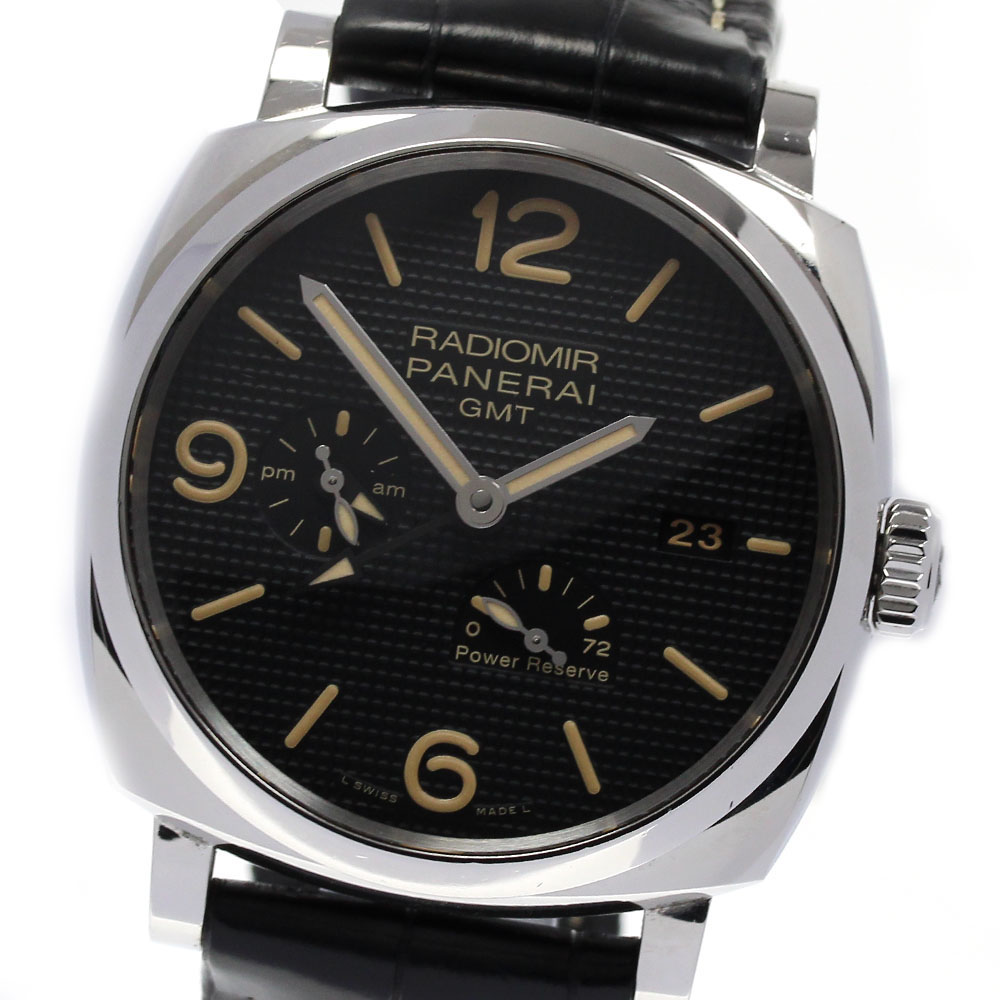 パネライ PANERAI PAM00628 ラジオ受信機食用粉 1940 GMT 力強さ取っておく 自動小銃一巻き メンズ _826815【中古】 腕時計-メンズ腕時計