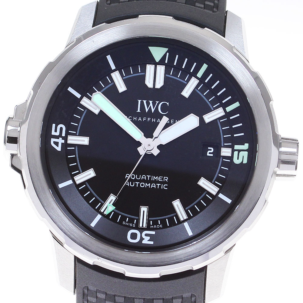 IWC IWC SCHAFFHAUSEN IW328802 アクアタイマー 自動小銃一巻き メンズ 箱・御墨付き付き添い人_824957【中古】 腕時計-メンズ腕時計