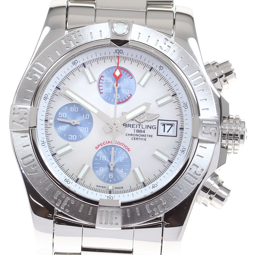 ブライト輪っか BREITLING A13381 アベンジャー2 クロノグラフ 自動小銃一巻き メンズ 内箱付き添い人_827876【中古】