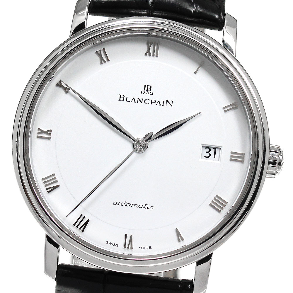 【楽天市場】ブランパン Blancpain 6223-1127-55B ヴェルレ ウルトラスリム セコンドハンド デイト 自動巻き メンズ ...