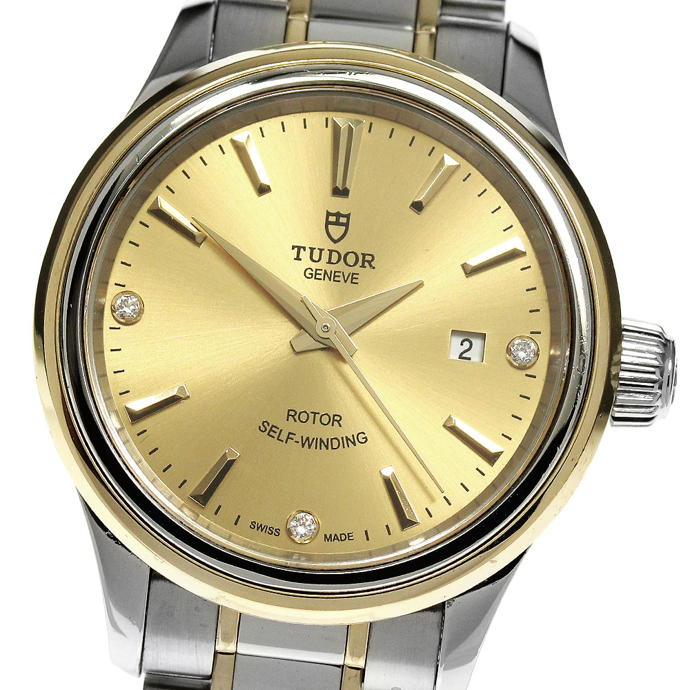 チュードル TUDOR 12103 表現スタイル cal.2671 3P金剛石 自動小銃一巻き レディース _826139【電子ボルト10】【中古】